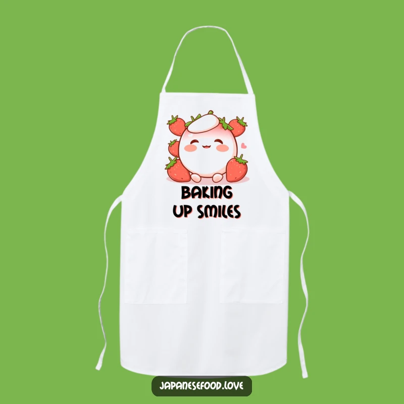 Funny Strawberry Mochi Apron: Giggling Chef Style, Kitchen Gift