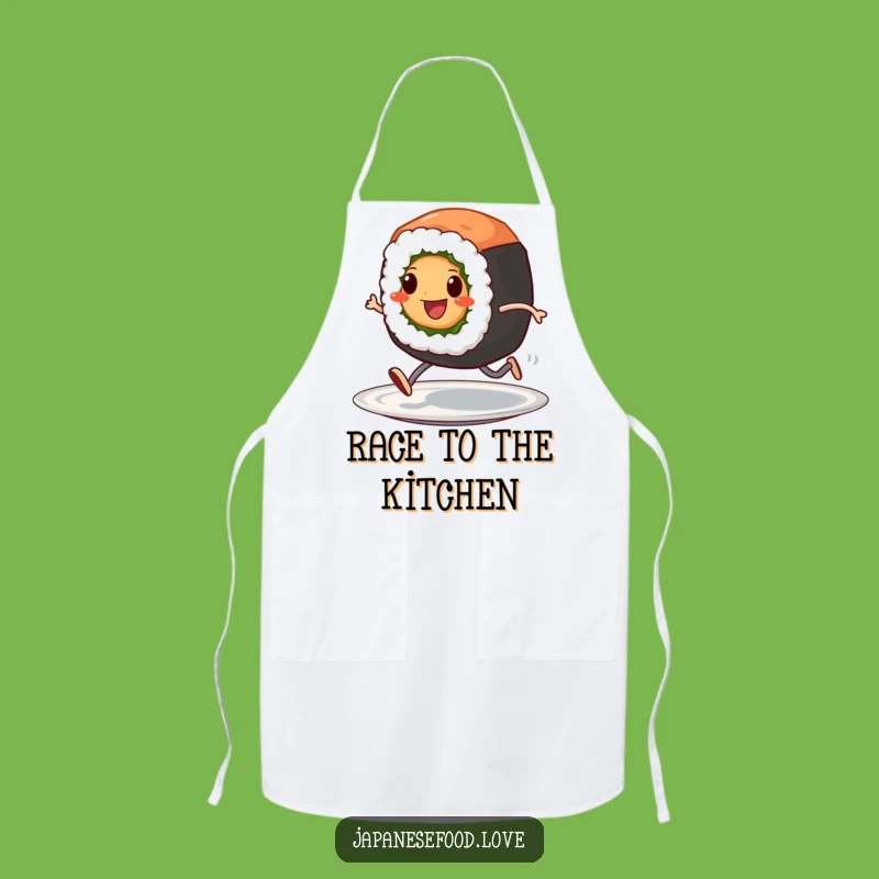 Funny Sushi Roll Chef Apron: Hilarious Foodie Gear for Speed Cooks