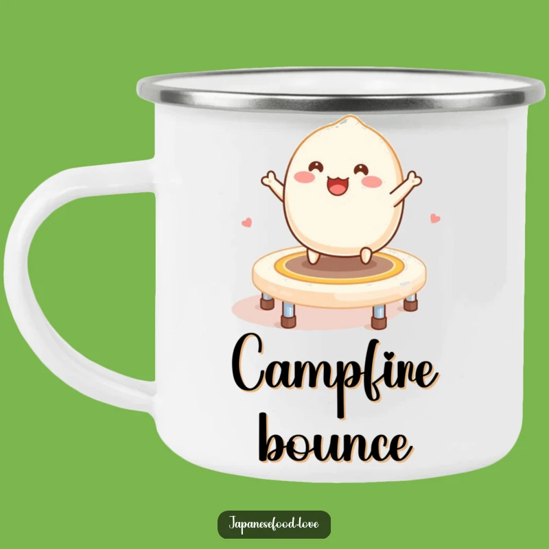 Funny Mochi Trampoline Camping Mug: Sweet Adventures - Perfect Outdoor Gift!