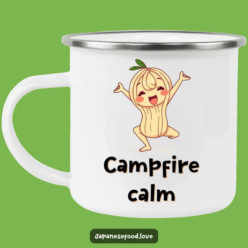 Funny Wobbly Ramen Noodle Yoga Camping Mug - Sip Your Serenity