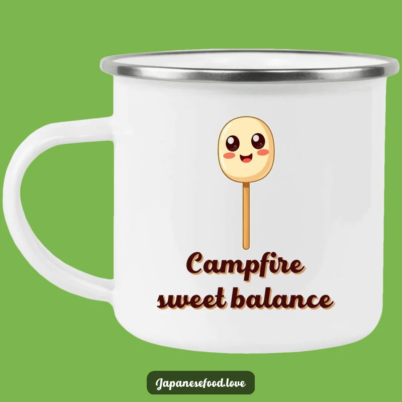 Funny Dango Balance Camping Mug: Happy Skewer for Trailside Smiles