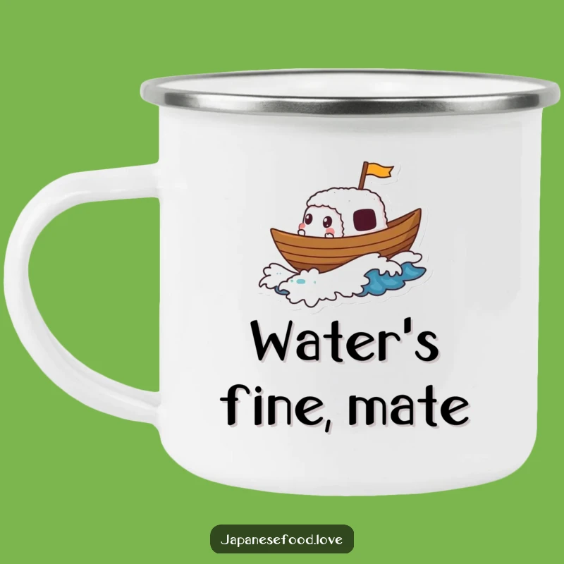 Funny Sushi Boat Camping Mug: Adventure on the Waves, Best Funny Gift