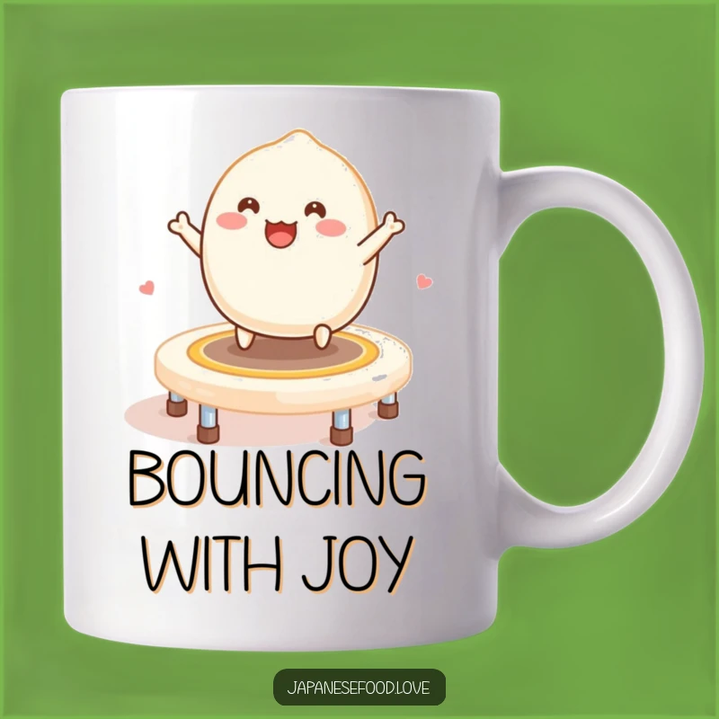 Funny Mochi Trampoline Mug: Bouncy Sweet Fun - Perfect Kawaii Gift!