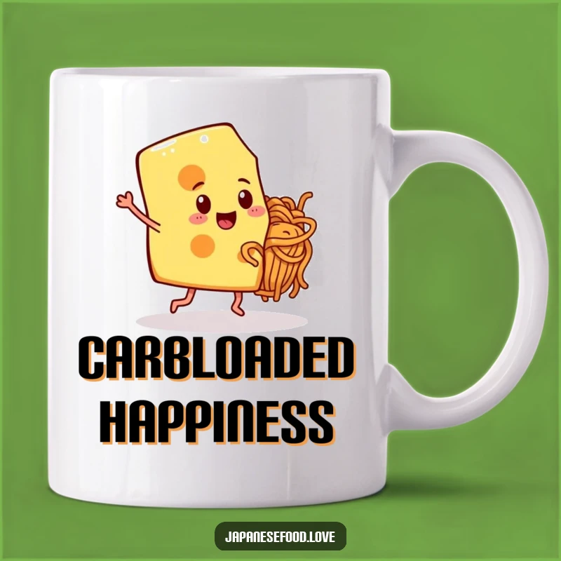 Funny Dancing Cheese & Noodle Mug: Hilarious Foodie Gift for Pasta Lovers