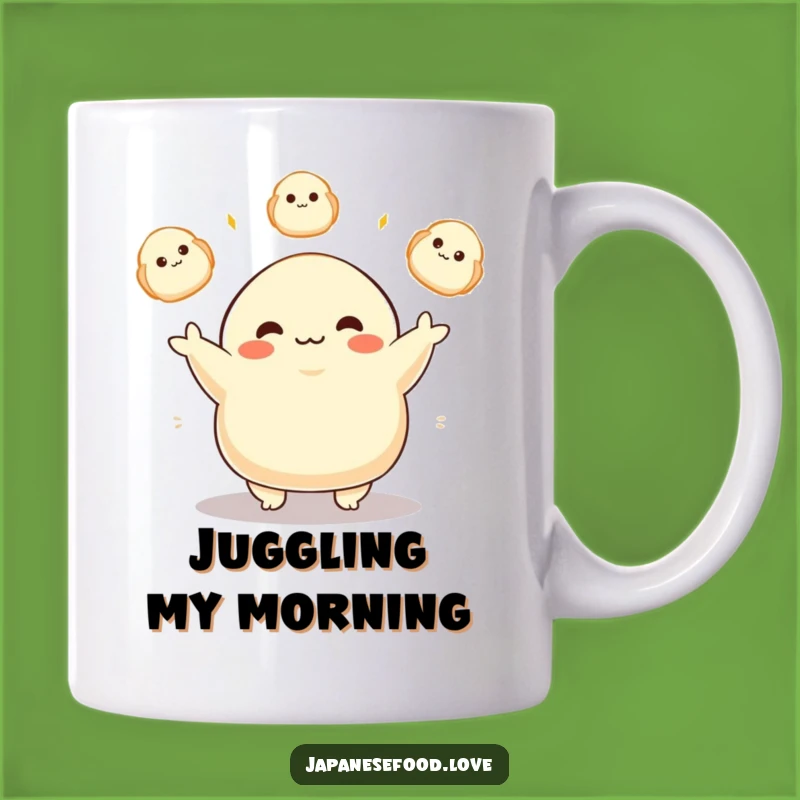 Funny Dumpling Juggler Mug: Delightful Character Gift for Food Lovers