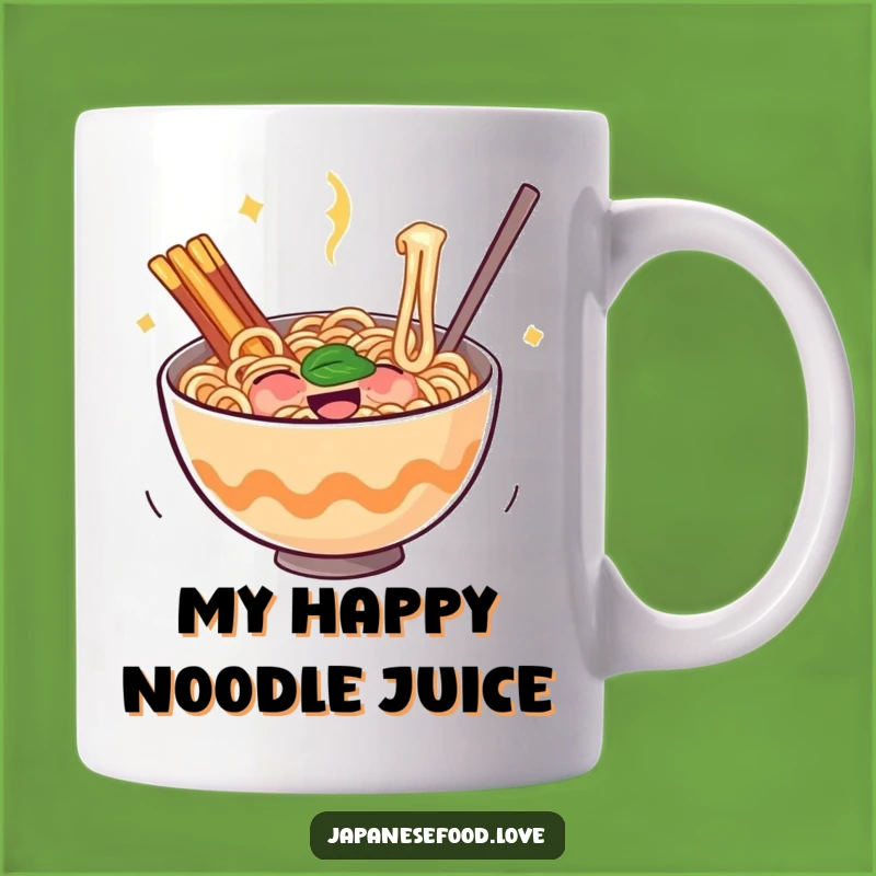 Funny Ramen Mug: Bouncing Noodles Full of Glee, Deliciously Humorous Gift