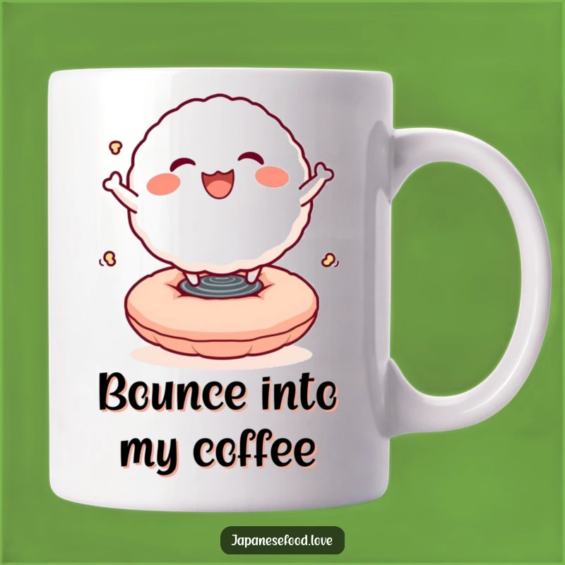 Funny Rice Ball Bounce Mug: Joyful Character Gift for Happy Mornings