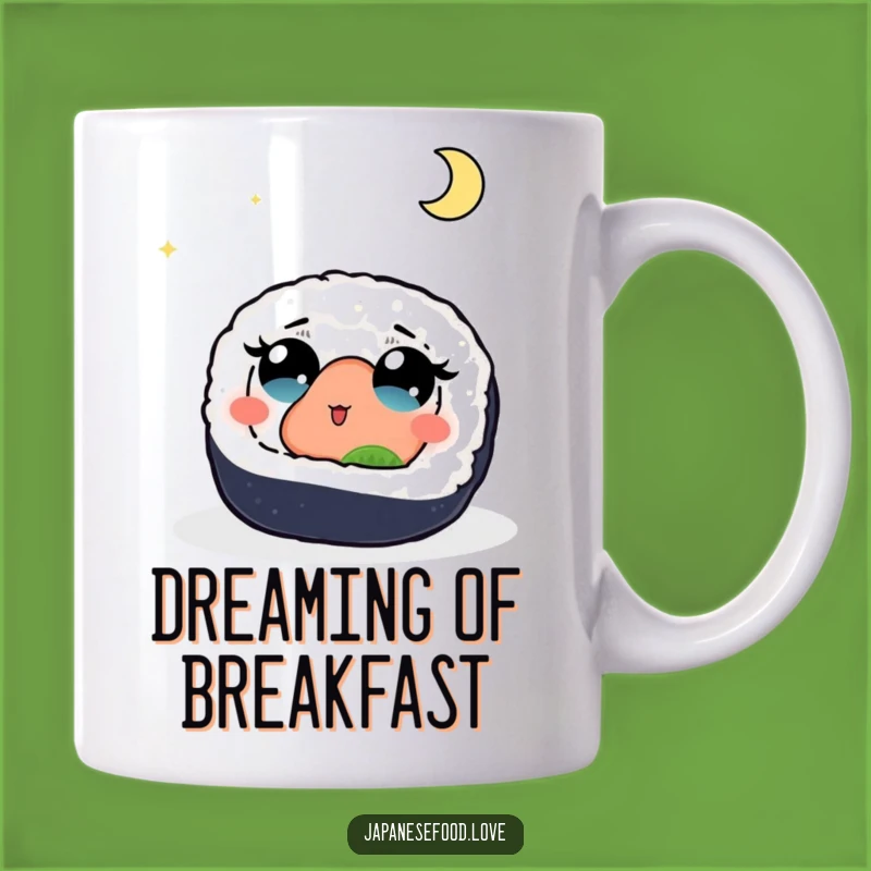 Funny Sushi Moon Mug: Whimsical & Hilarious Gift for Food Lovers