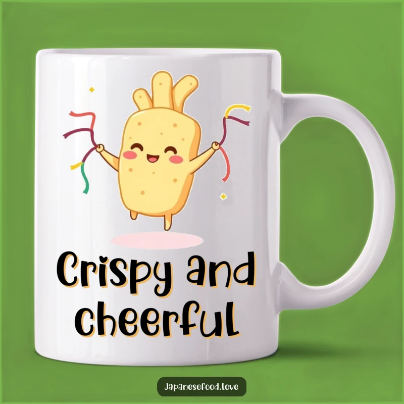 Funny Tempura Mug: Dancing Fried Food, Perfect Energetic Humorous Gift