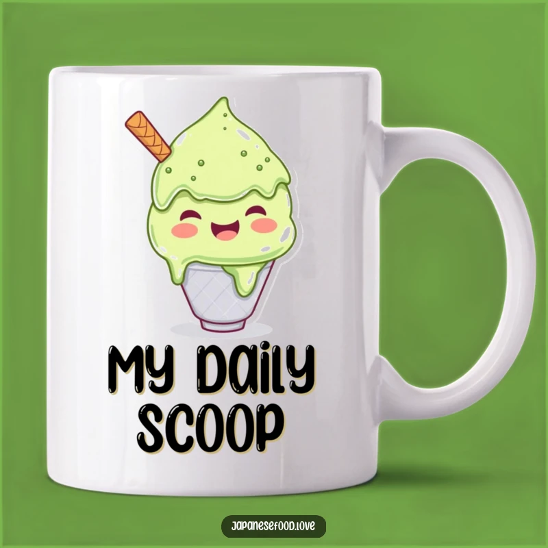 Funny Matcha Ice Cream Mug, Scoop Up Joy with Every Sip