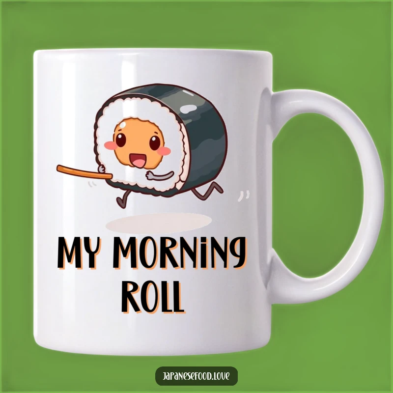 Funny Sushi Race Mug: Hilarious Foodie Gift for Sushi Lovers