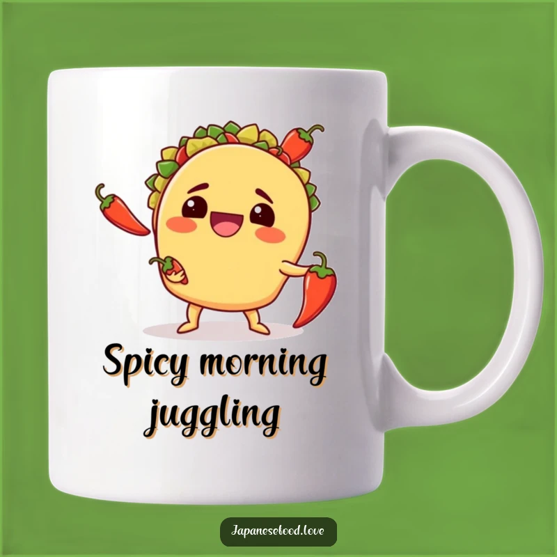 Funny Taco Juggling Mug: Hilarious Foodie Gift for Spicy Humor Lovers