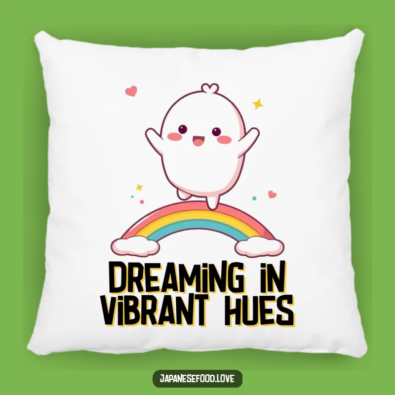 Funny Dancing Mochi Pillow - Cozy Rainbow Character Cushion
