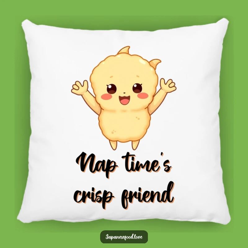 Funny Happy Tempura Pillow: Cozy Comfort with a Wave