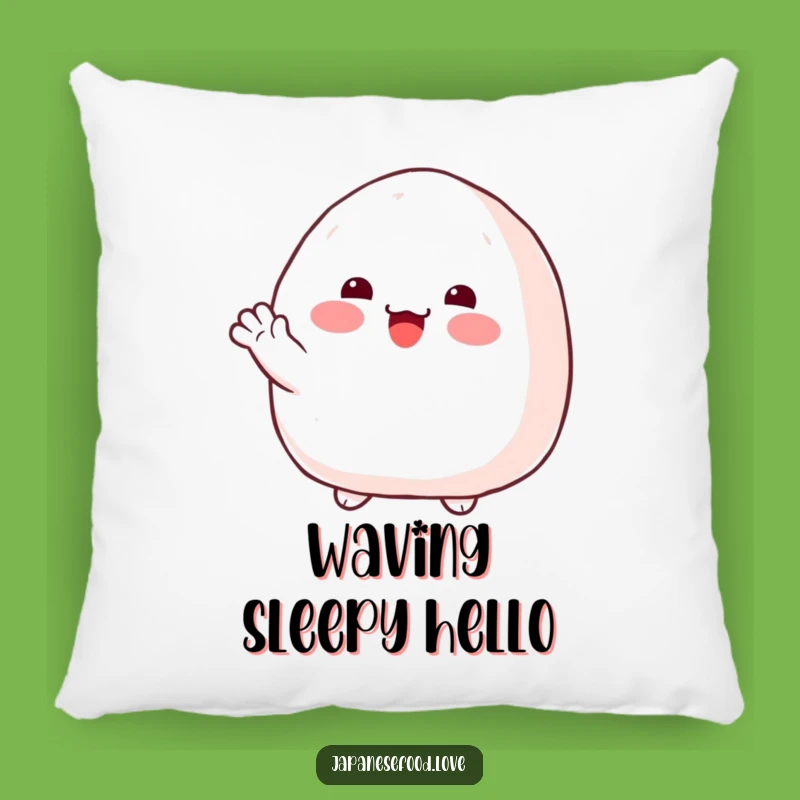 Funny Onigiri Wave Pillow: Cozy Comfort with a Friendly Japanese Touch