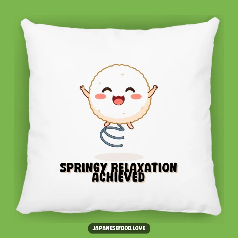 Funny Rice Ball Spring Bounce Pillow, Cozy Character Cushion, Comfy Funny Gift for Relaxation
