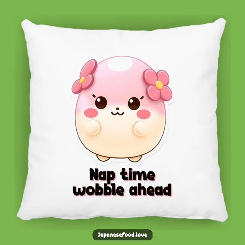 Cozy Funny Wobbly Sakura Mochi Pillow, Wobble into Delightful Dreams