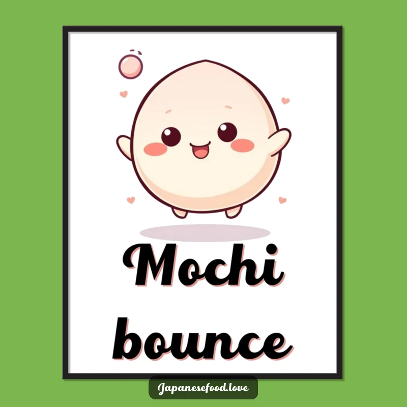 Funny Bouncy Mochi Digital Print: Instant Energy for Walls