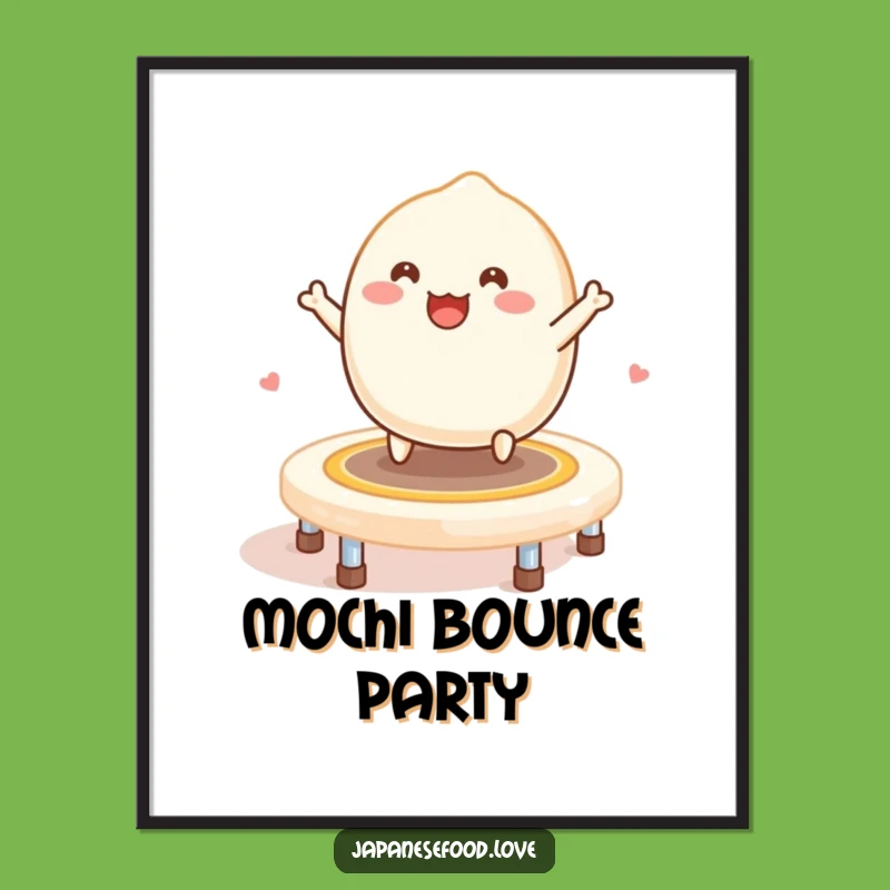 Funny Mochi Trampoline Digital Art: Instant Sweet Decor - Printable Gift!