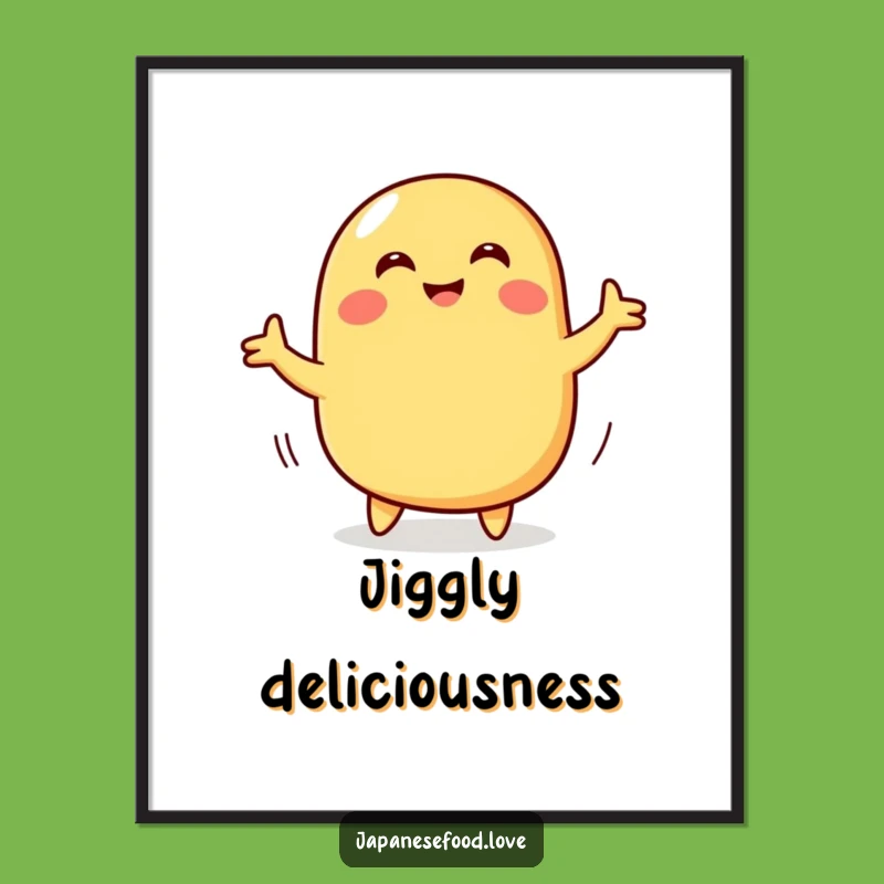 Funny Tamagoyaki Dance Digital Art: Hilarious Foodie Print