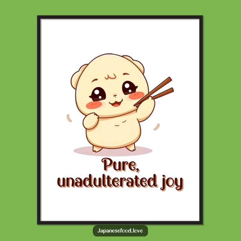 Funny Dumpling Juggling Digital Art: Instantly add humor to your space with this printable funny gift.