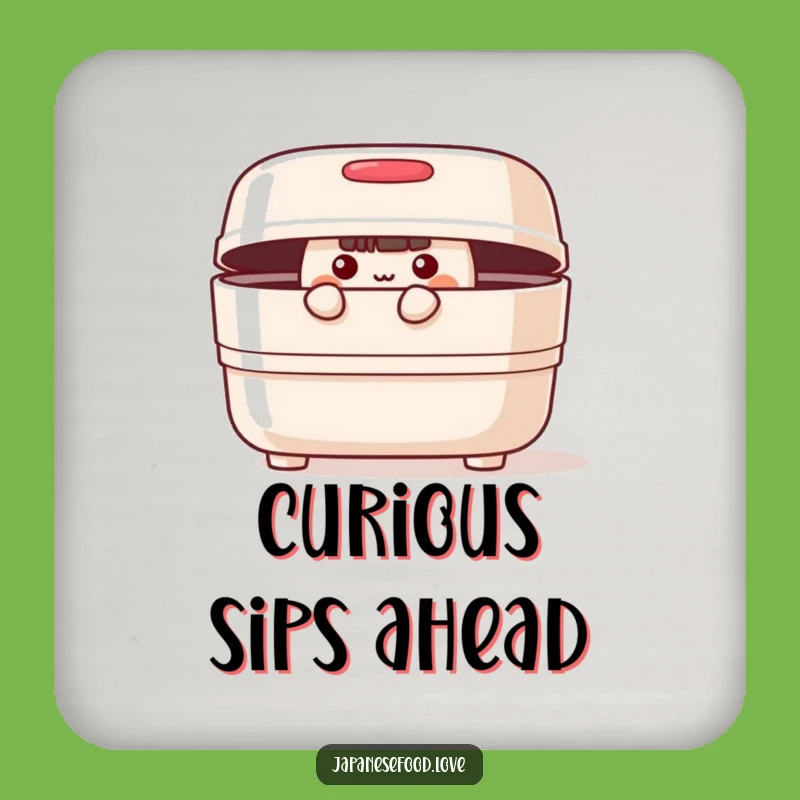 Funny Bento Box Coaster: Protect Surfaces with Curious Charm