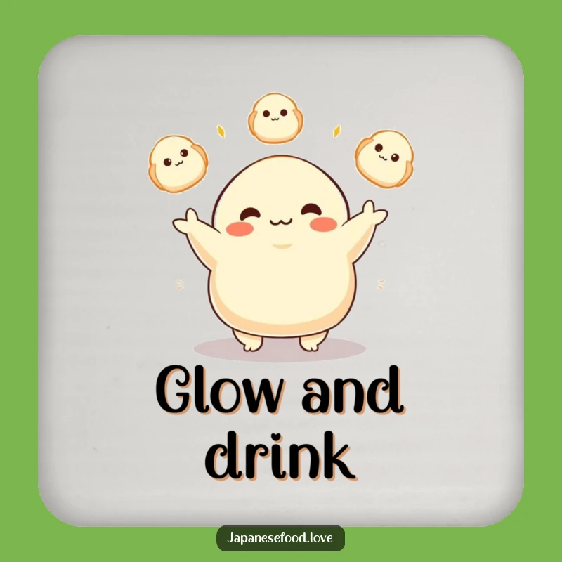 Funny Dumpling Juggler Coaster: Delightful Character Drink Protector