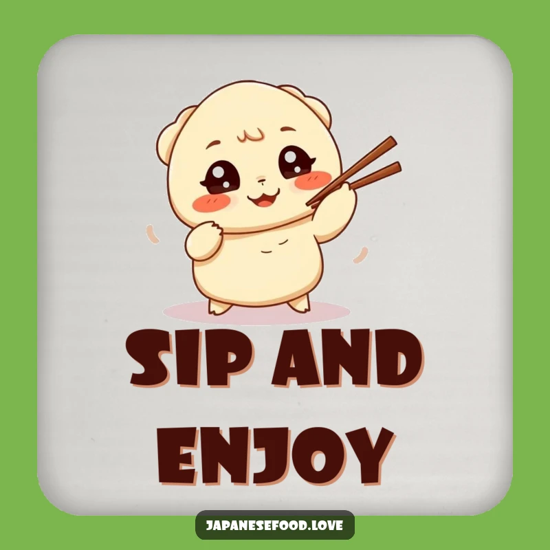 Funny Dumpling Juggling Coaster: Protect surfaces with humor, an amazing funny gift for hosts.