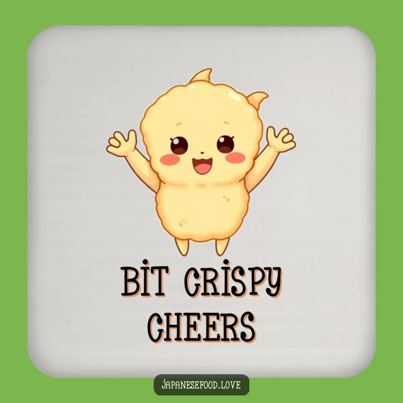 Funny Happy Tempura Coaster: Protect Surfaces with a Wave