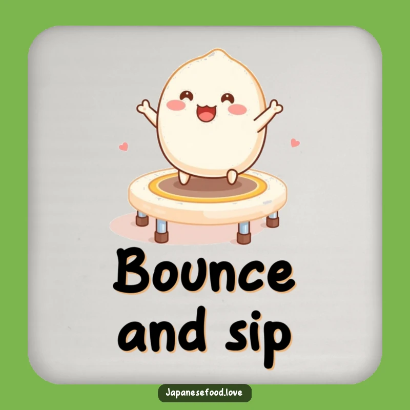 Funny Mochi Trampoline Coasters: Protect with Sweetness - Set of Funny Gifts!
