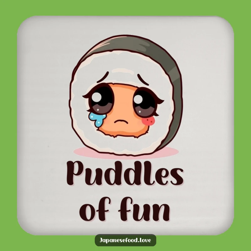 Funny Sad Sushi Roll Coaster: Protect Surfaces with Adorable Tears