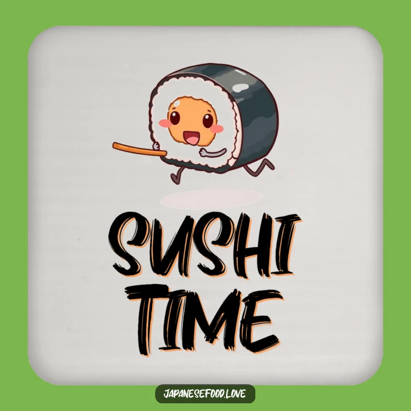 Funny Sushi Race Coaster: Hilarious Foodie Drink Protector Gift