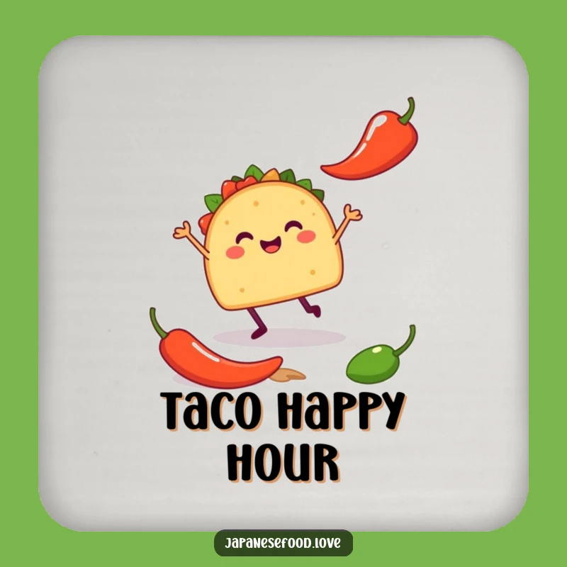 Funny Taco Jig Coaster - Protect with Pizzazz