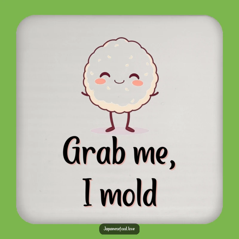 Funny Drink Coaster: Protect Surfaces With This Cheerful Rice Ball