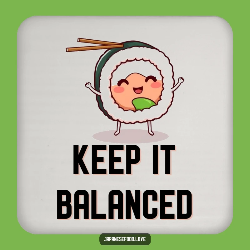 Funny Sushi Juggling Coasters: Protect Surfaces with Culinary Flair