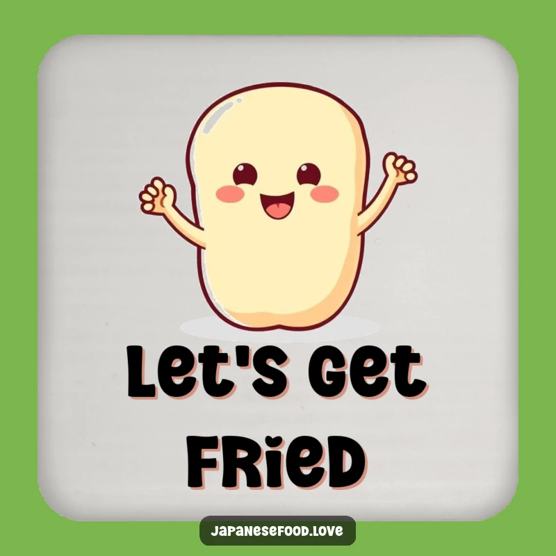 Funny Tempura Waving Coaster: Protect surfaces with a smile, a delightful funny gift for hosts.