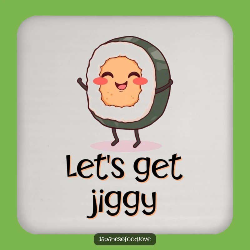 Funny Sushi Roll Jig Coaster: Protect Surfaces with Japanese Flair