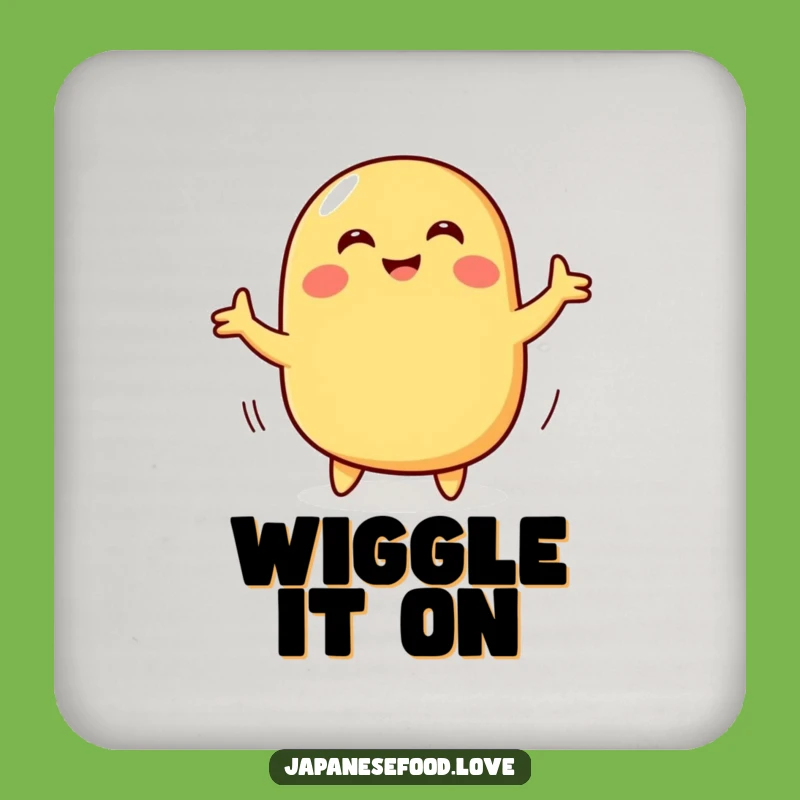 Funny Tamagoyaki Dance Coaster: Hilarious Foodie Protection for Tables