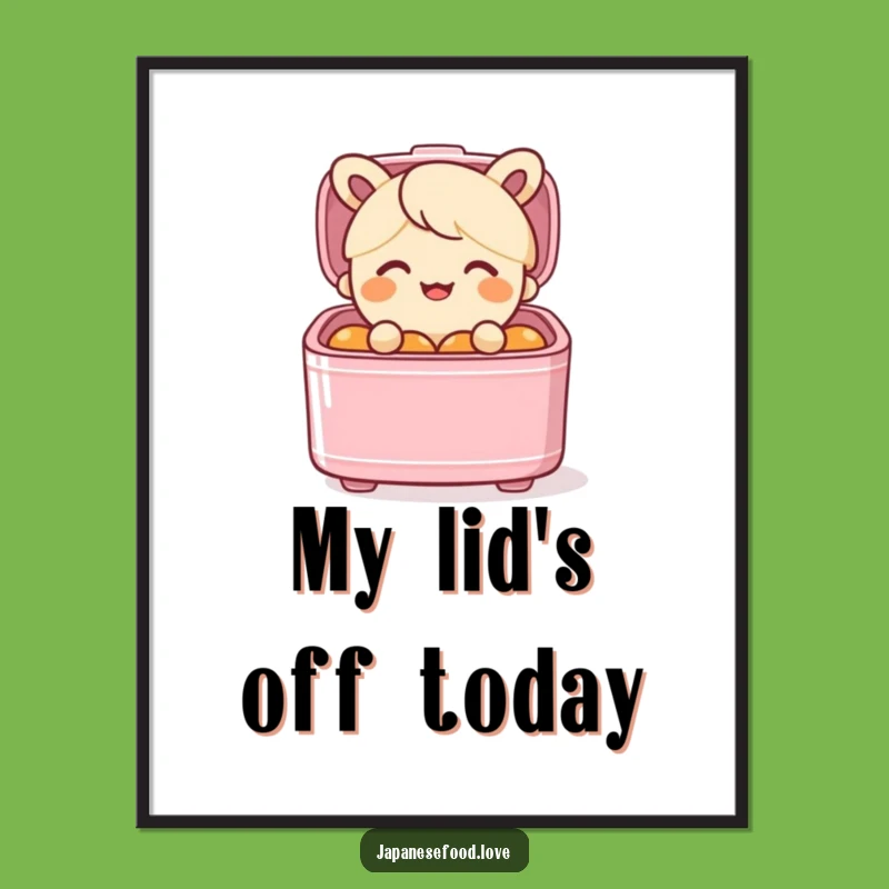 Funny Bento Box Surprise Poster - Hilarious Food Art Gift