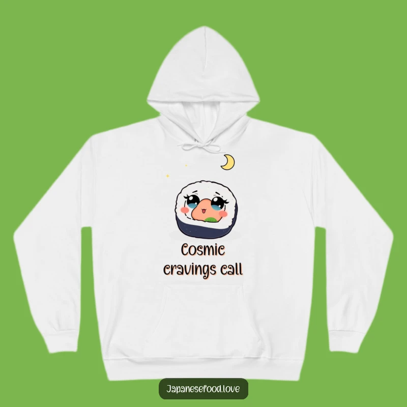 Funny Sushi Moon Hoodie: Cozy Up with This Dreamy Foodie Design