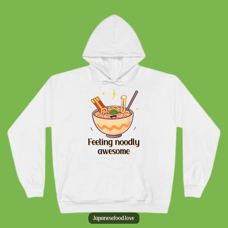 Cozy Funny Ramen Hoodie: Bouncing Noodles of Glee, Warm Comfort Gift