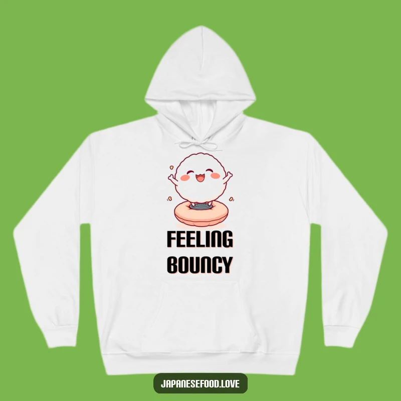 Funny Rice Ball Bounce Hoodie: Cozy Character Comfort Gift