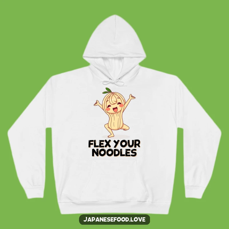Funny Wobbly Ramen Noodle Yoga Hoodie - Cozy Comfort & Laughter