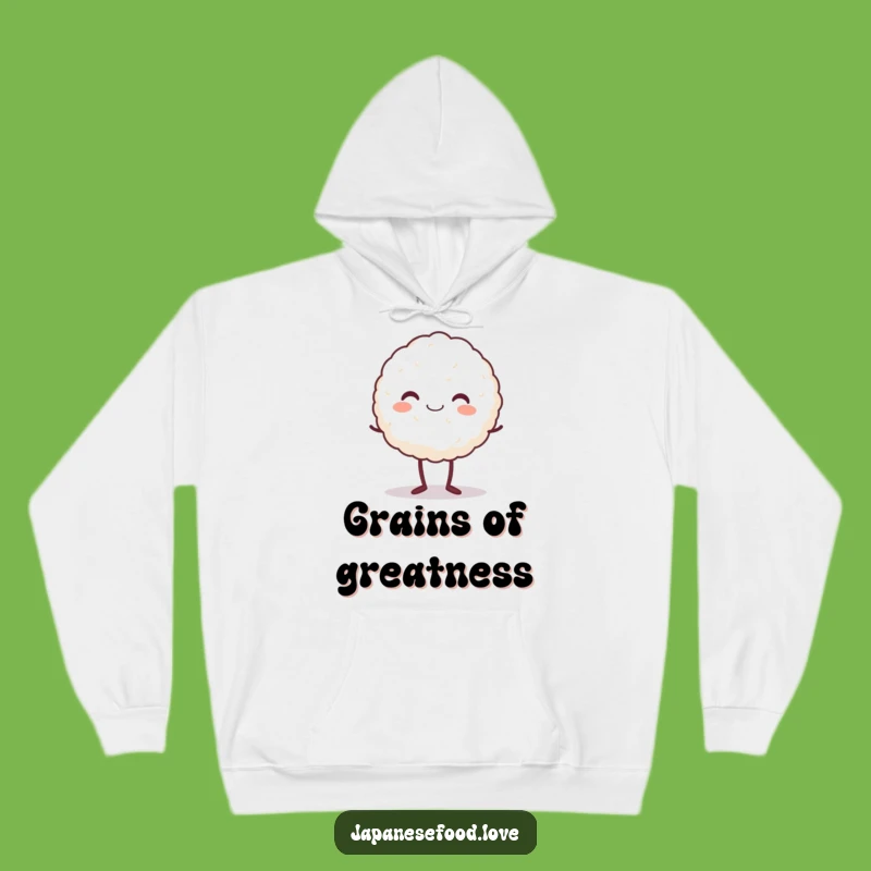 Cozy Funny Rice Ball Hoodie: Snuggle Up With This Happy Character