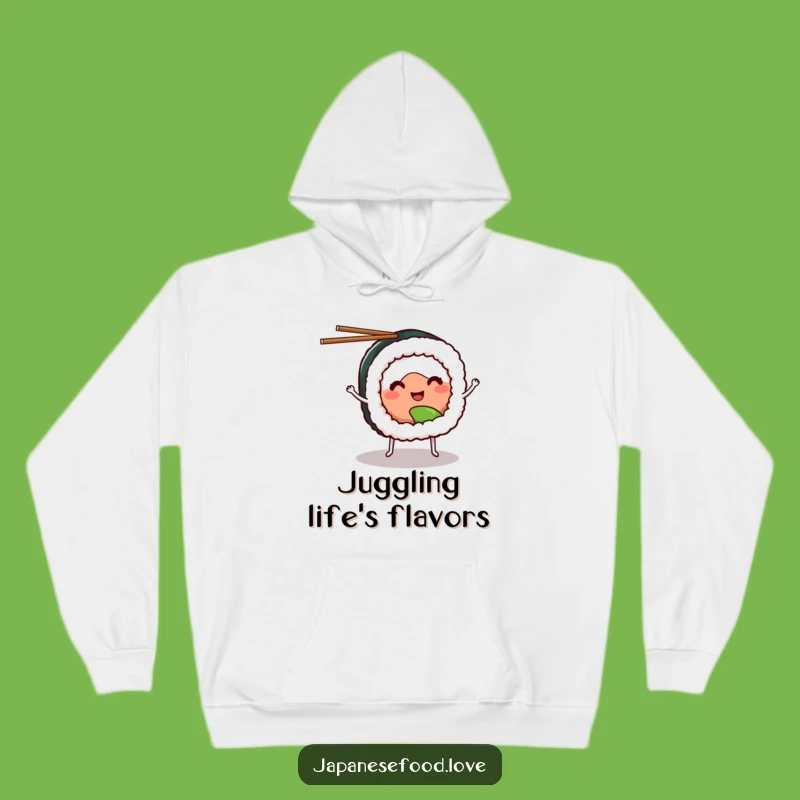 Funny Sushi Juggling Hoodie: Cozy Up with Deliciously Fun Style