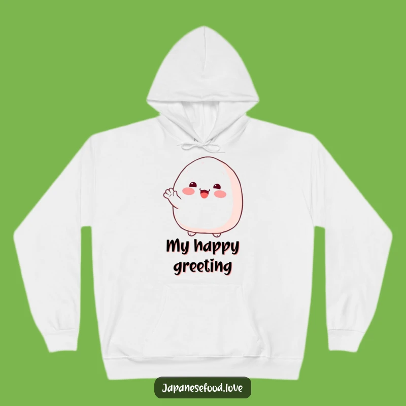Funny Onigiri Wave Hoodie: Cozy Comfort with a Friendly Japanese Treat