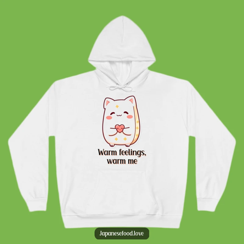 Cozy Funny Taiyaki Heart Hoodie - Warm Pastry Pal Gift, Perfect for BFFs