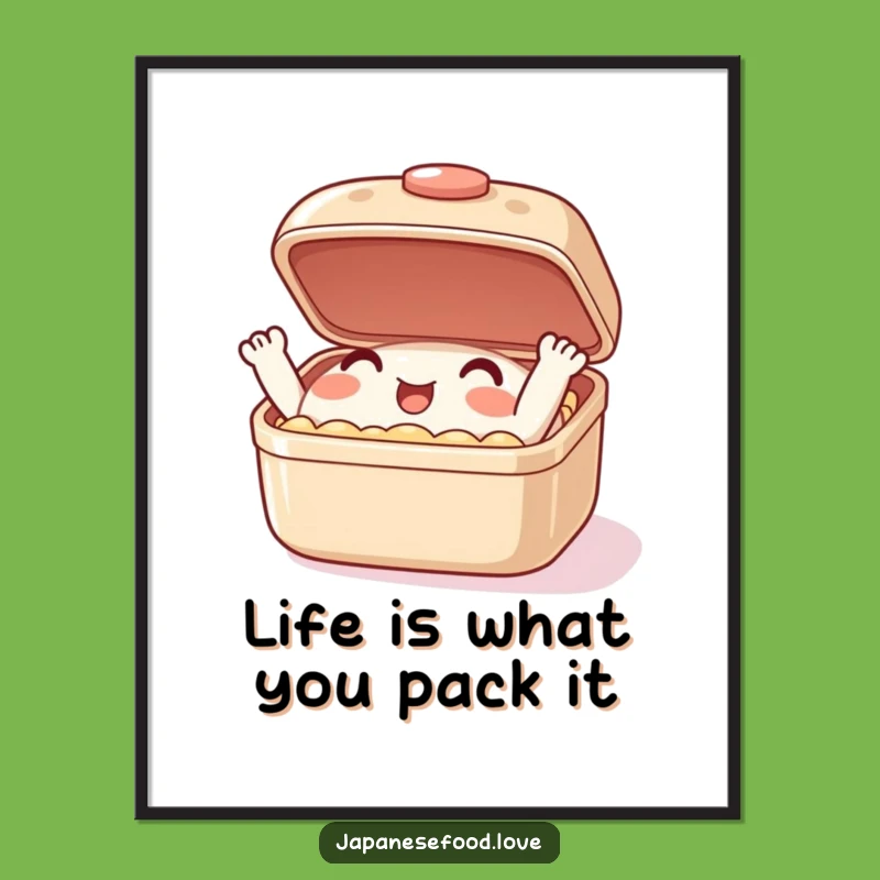 Free Printable Bento Box Art: Funny Foodie Downloadable Wall Decor, DIY Humor