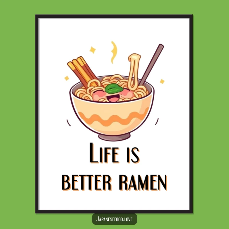 Free Printable Ramen Bowl Wall Art: Funny Downloadable Foodie Decor for Your Home