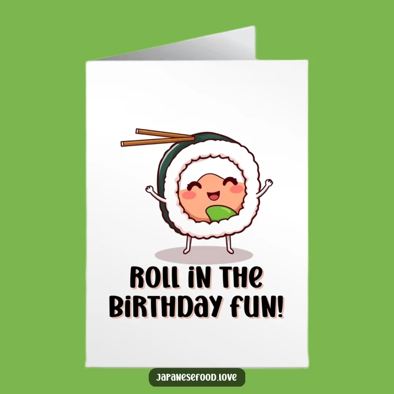 Free Printable Sushi Birthday Card - Juggling Fun Downloadable Gift